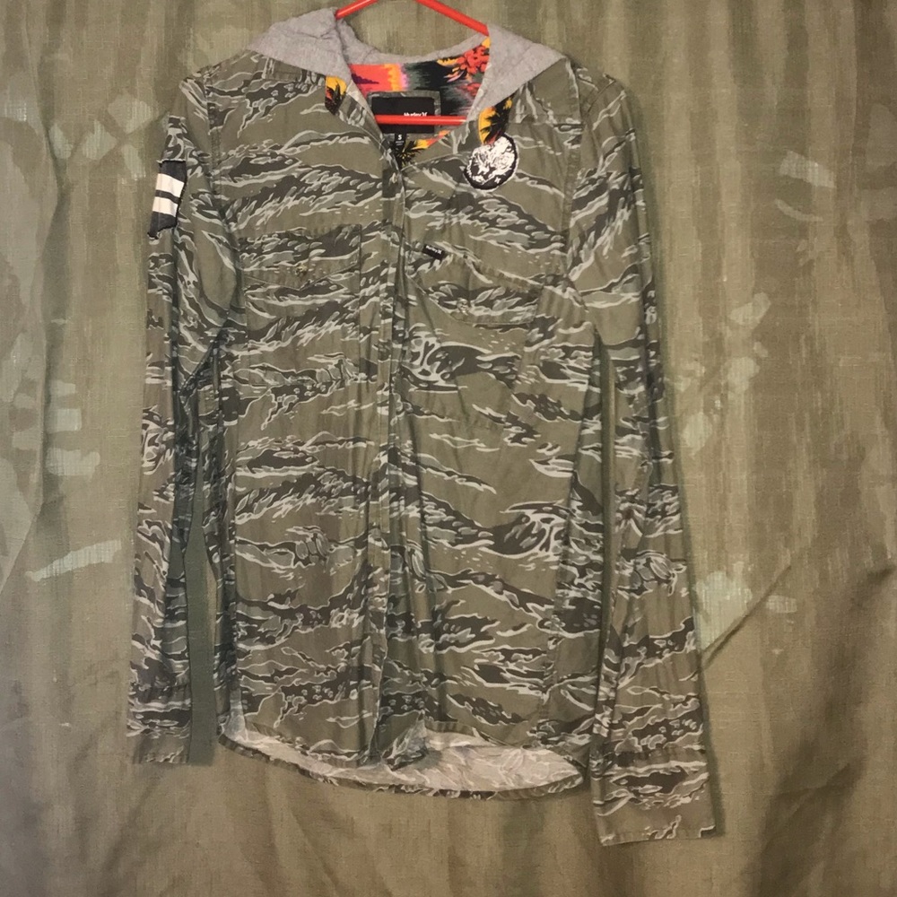 Camo hooded jacket